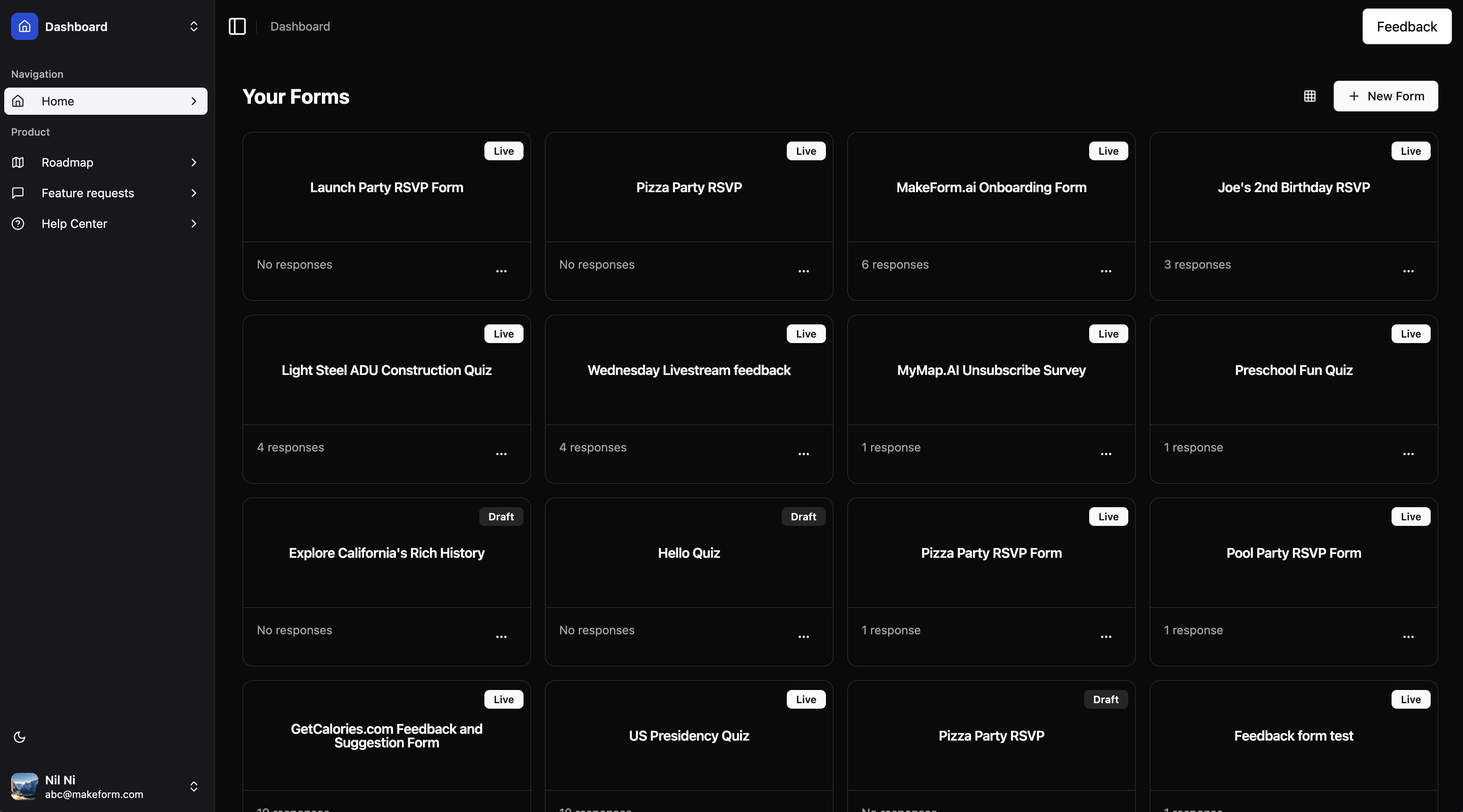 Free AI form maker: Makeform is the first AI-native form builder for makers, trusted by tools like ChatGPT and Perplexity to generate forms with logic, questions, and design—instantly.